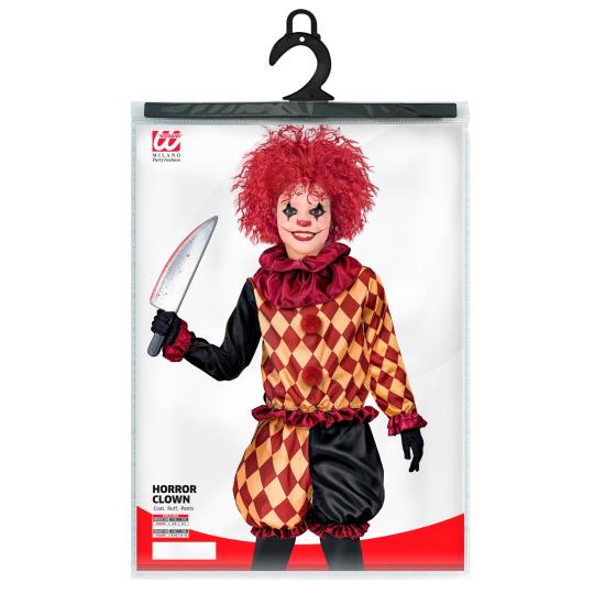 Disfraz Payaso de Terror Infantil – Chaqueta, Gorguera y Pantalones