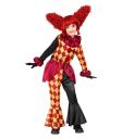 Disfraz Payaso de Terror niña– Chaqueta, Gorguera y Pantalones