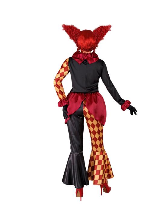 Disfraz Payaso de Terror para Mujer – Chaqueta, Gorguera y Pantalones