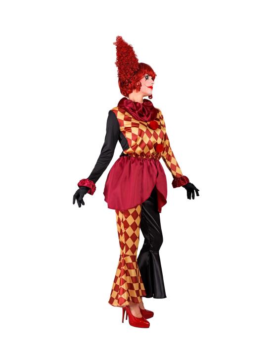 Disfraz Payaso de Terror para Mujer – Chaqueta, Gorguera y Pantalones