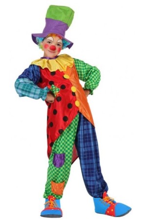 Disfraz Payaso Gracioso Frac para Niño