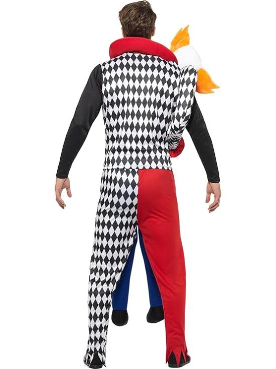 Disfraz payaso secuestro a caballito,