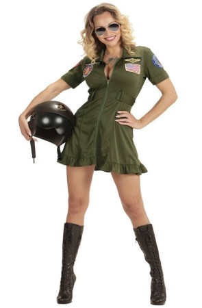 Disfraz Piloto de Combate Top Gun Sexy para Mujer