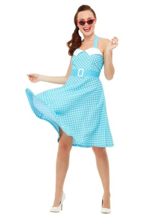 Disfraz Pin Up años 50 Azul para adulta