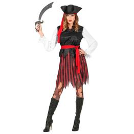 Disfraz de Pirata Caribeña del Mar para mujer