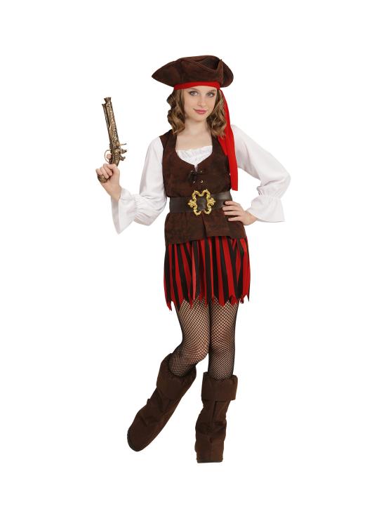 Disfraz Pirata Caribeña Tesoro  niña