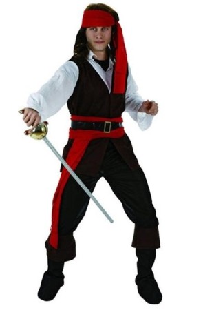 Disfraz Pirata Caribeño adulto