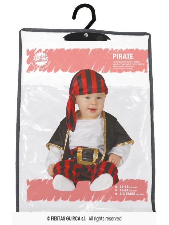 Disfraz Pirata Caribeño Baby **