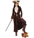 Disfraz Pirata Marrón para Mujer