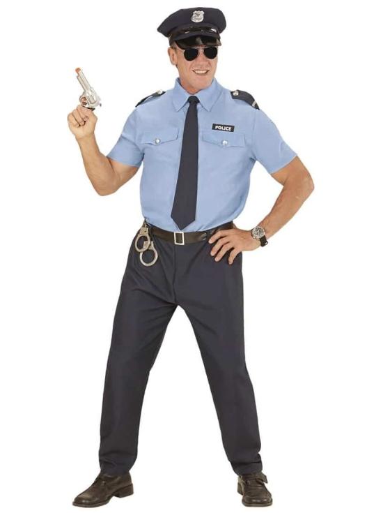 Disfraz Policía Manga Corta para Hombre