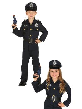 Disfraz de Policía Infantil Unisex – Carnaval Niño Niña Disfraz Completo