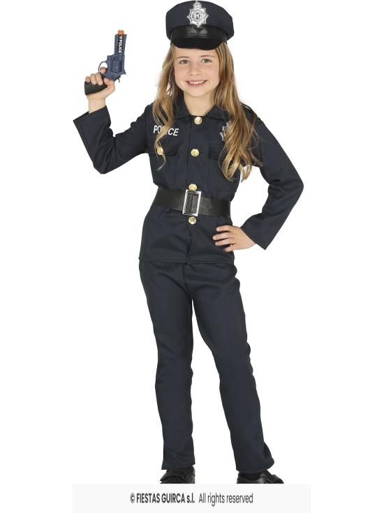 Disfraz de Policía Infantil Unisex – Carnaval Niño Niña Disfraz Completo