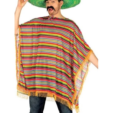 Disfraz Poncho Mexicano en talla adulto.