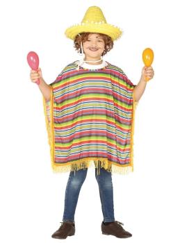 Disfraz Poncho Mexicano talla infantil