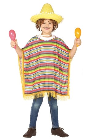 Disfraz Poncho Mexicano talla infantil