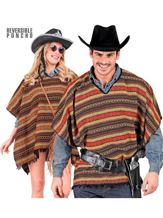 Disfraz Poncho Reversible 100x75 cm