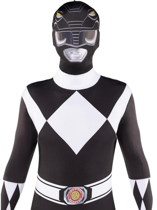Disfraz Power Ranger Negro Segunda piel