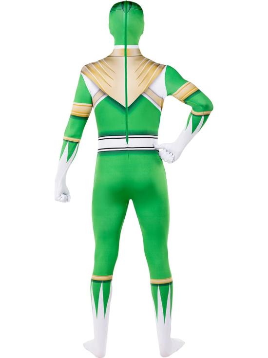 Disfraz Power Ranger verde segunda piel