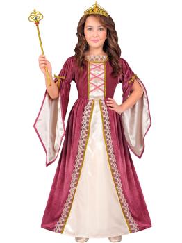 Disfraz Princesa Medieval Elegante en talla infantil