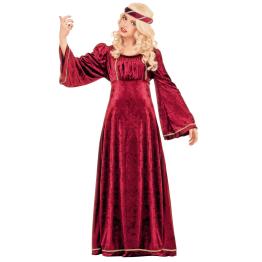 Disfraz Princesa Medieval Rojo para niña