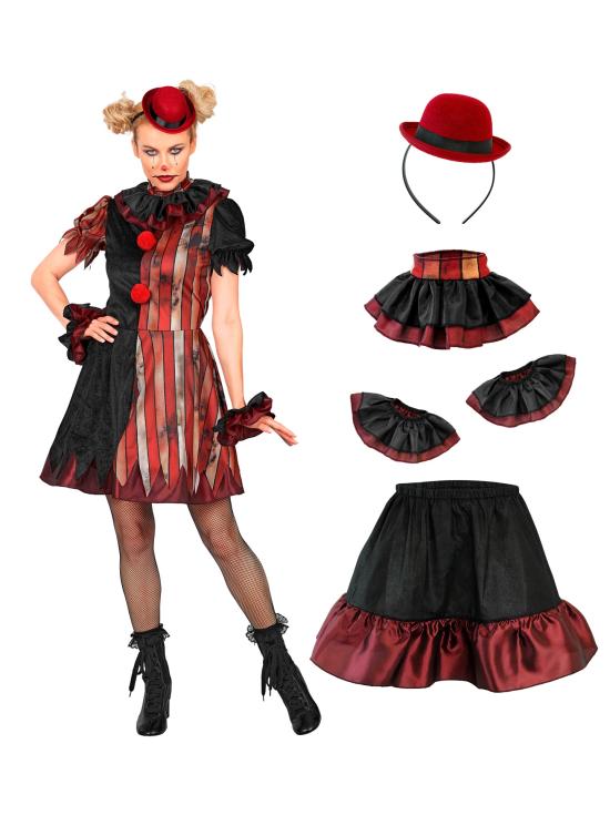 Disfraz Reina Arlequin adulta .