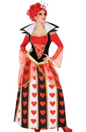 Disfraz Reina de Corazones Alícia País Maravillas mujer