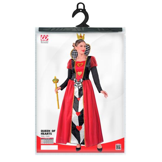 Disfraz Reina de Corazones lujo para adulta