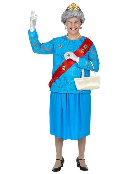Disfraz Reina Isabel de Inglaterra Hombre adulto