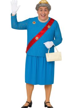 Disfraz Reina Isabel de Inglaterra Hombre adulto