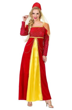 Disfraz Reina Medieval Lujo para Adulta