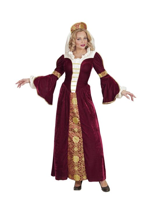 Disfraz Reina Medieval Rojo Mujer