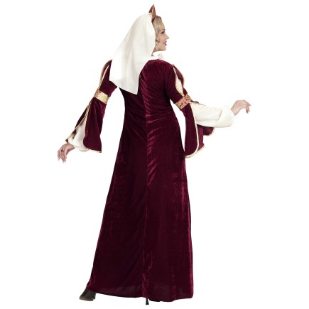 Disfraz Reina Medieval Rojo Mujer