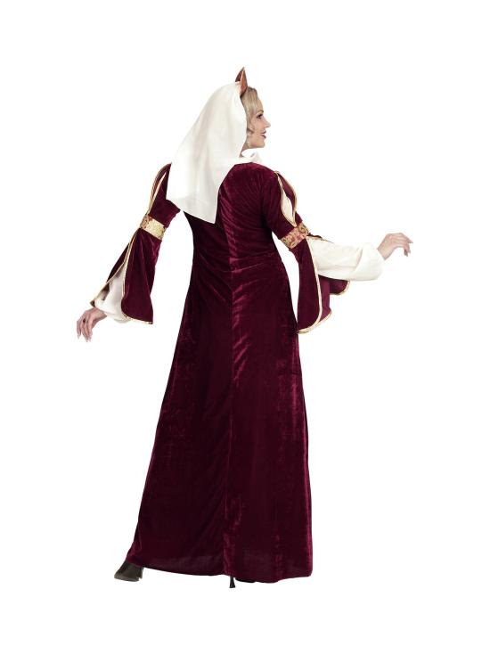 Disfraz Reina Medieval Rojo Mujer