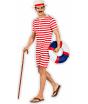 Disfraz Retro Traje de Baño Hombre Años 20 y 30 Rojo