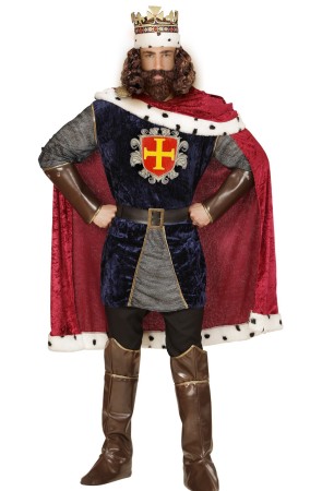 Disfraz Rey Red Medieval Lujo adulto