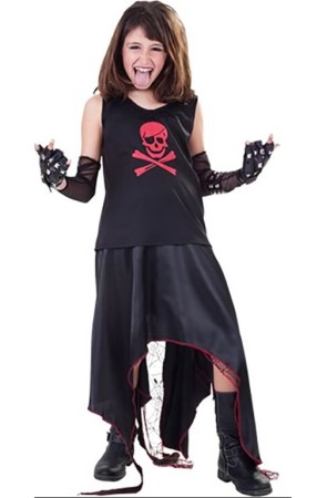 Disfraz Rockera  niña