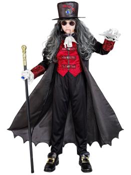 Disfraz Señor de los Vampiros Infantil – Abrigo Largo con Chaleco y Chistera