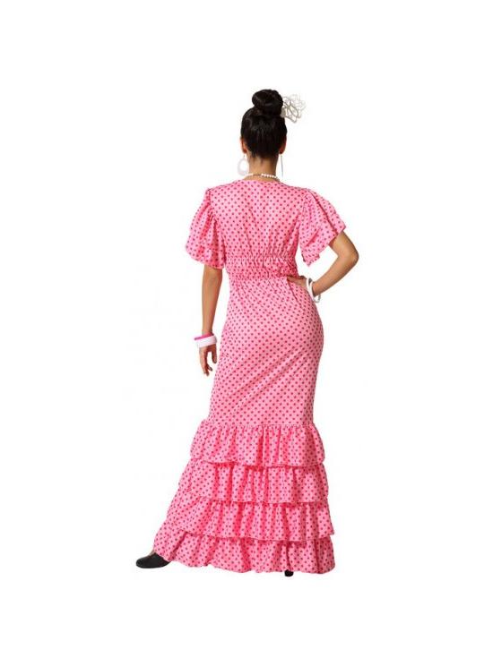 Disfraz Sevillana Rosa para Mujer