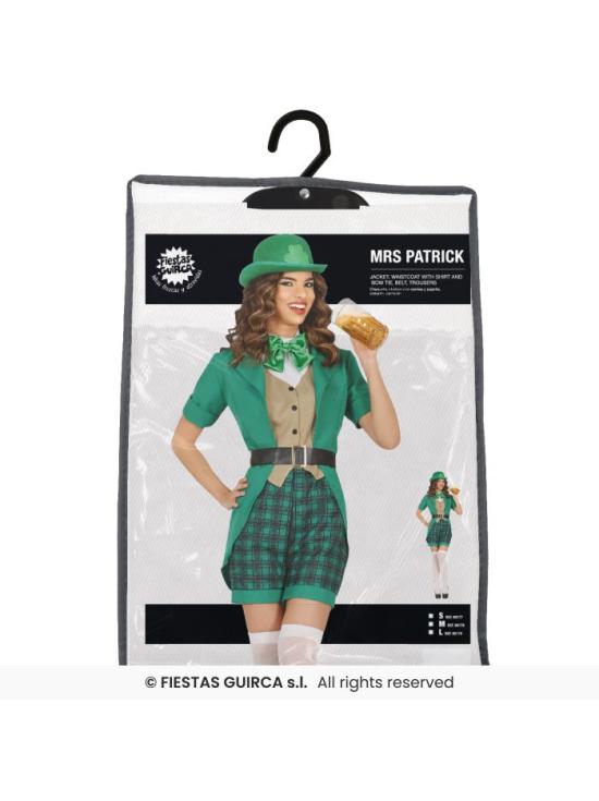 Disfraz Sexy Señorita San Patricio Vestido para Mujer