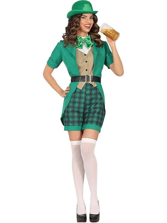 Disfraz Sexy Señorita San Patricio Vestido para Mujer