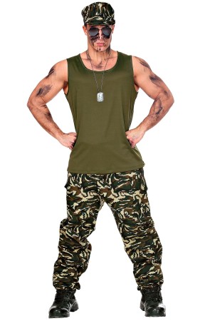 Disfraz Soldado Marine en talla adulto