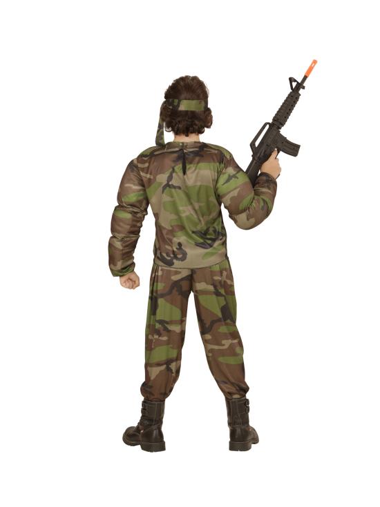 Disfraz Soldado Rambo Musculoso niño