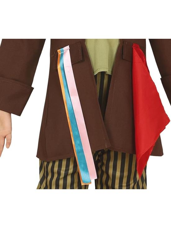 Disfraz Sombrerero Infantil – Camisa, Chaqueta, Pajarita, Pantalón y Sombrero para Niño
