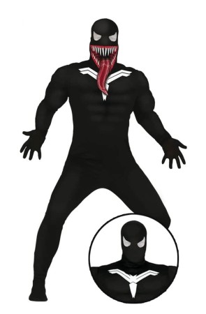 Disfraz Spider Negro / Venom adulto 2 en 1