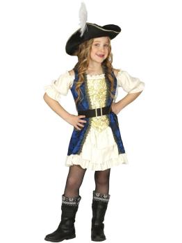 Disfraz Sra Pirata Perla Negra  niña