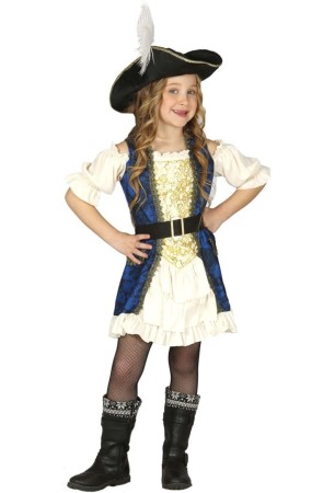 Disfraz Sra Pirata Perla Negra  niña