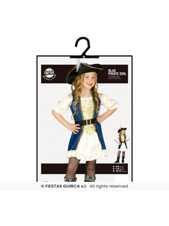 Disfraz Sra Pirata Perla Negra  niña