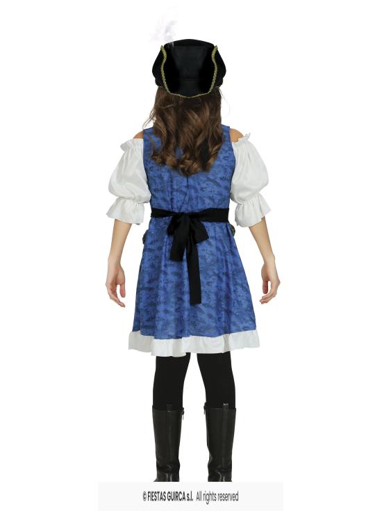 Disfraz Sra Pirata Perla Negra  niña