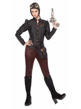 Disfraz Steampunk Aviadora Retro para adulta
