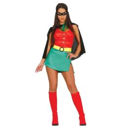 Disfraz super Girl Robín Batman talla adulta